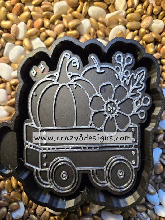Pumpkin Wagon Freshie Molds