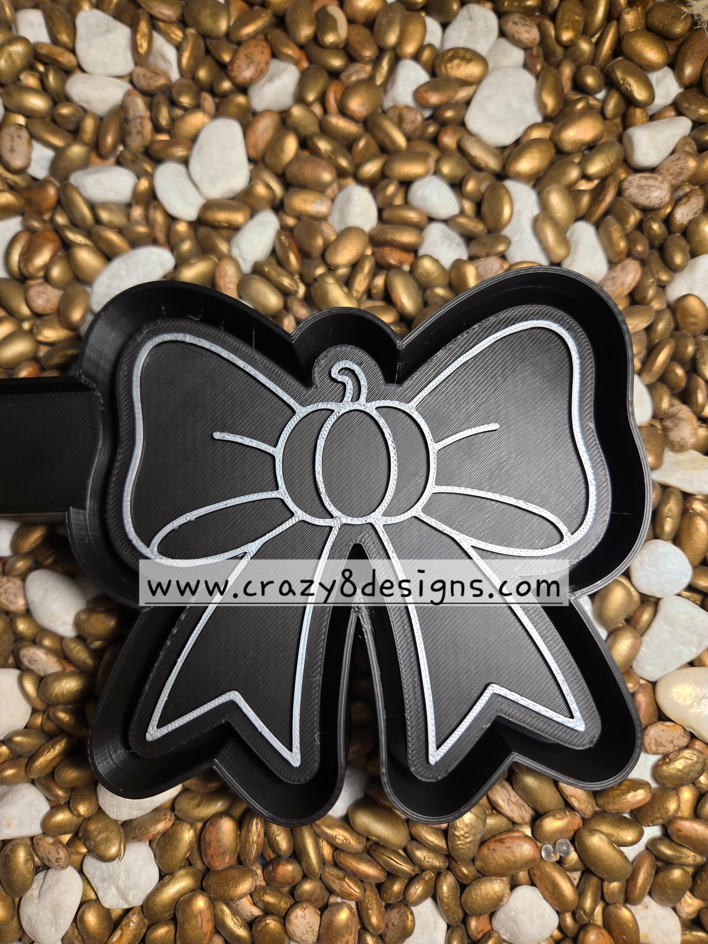  Pumpkin in Bow Freshie Mold