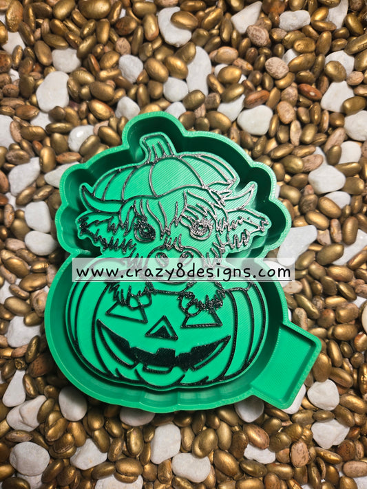 Pumpkin in Jack O Lantern Freshie Mold