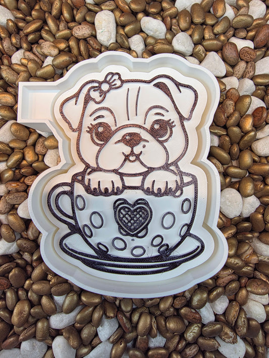 Pup in a Cup Freshie Mold