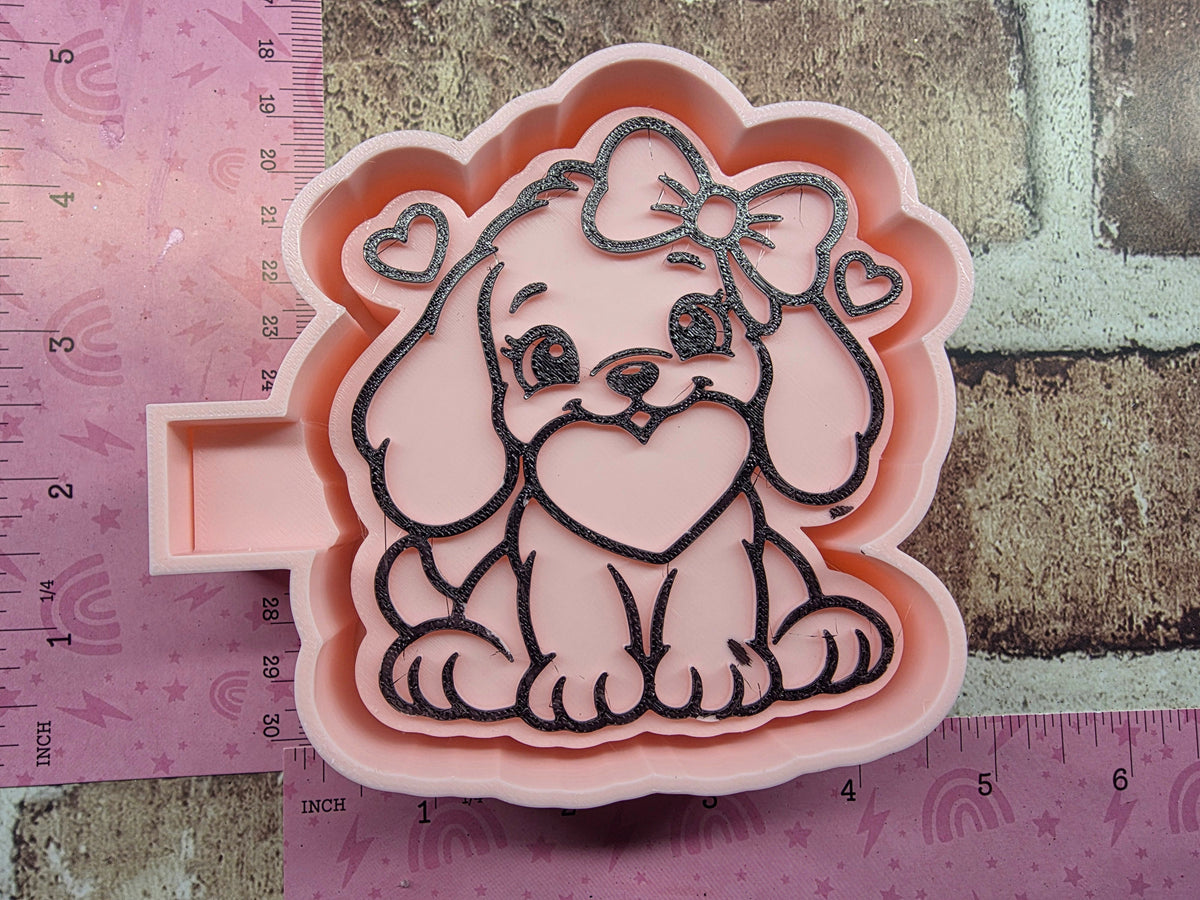 Puppy Heart Silicone Freshie Mold