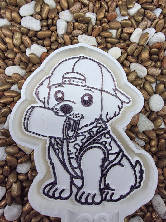 Puppy with Can Freshie Mold
