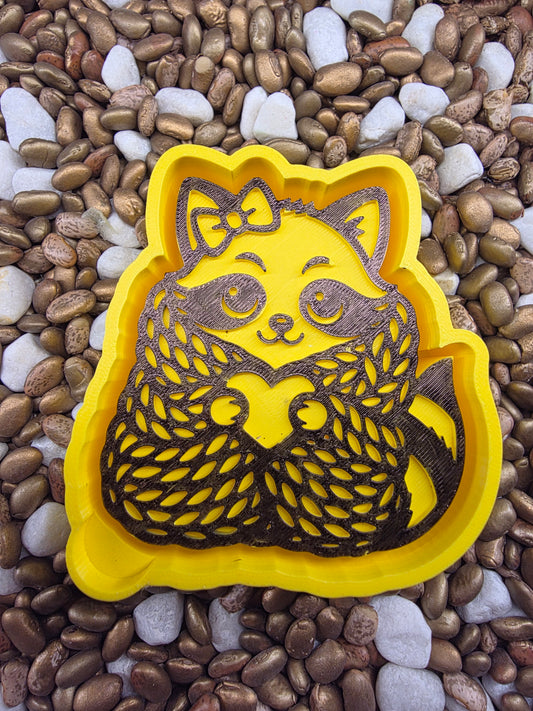 Racoon Heart Freshie Mold