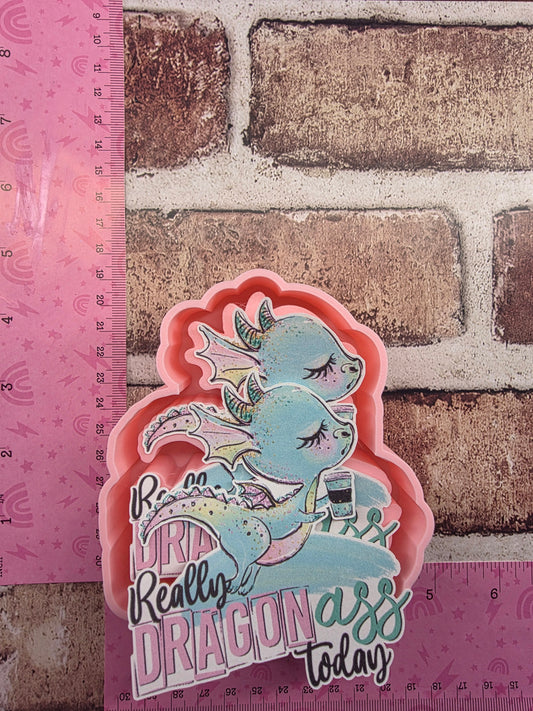 Really Dragon Today Cardstock Freshie Mold