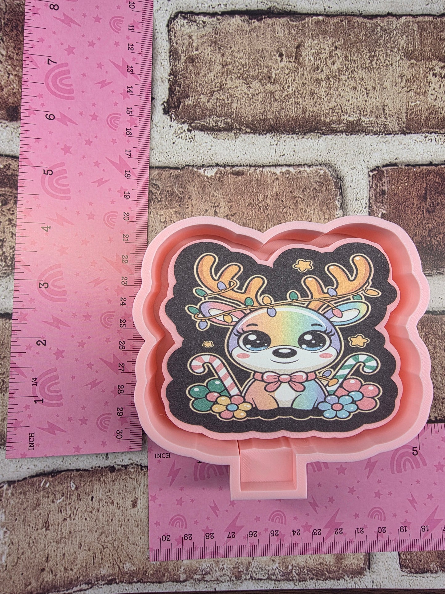  Reindeer Cardstock Freshie Mold