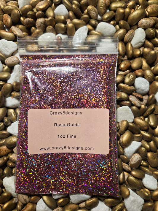 Rose Gold Fine Glitter