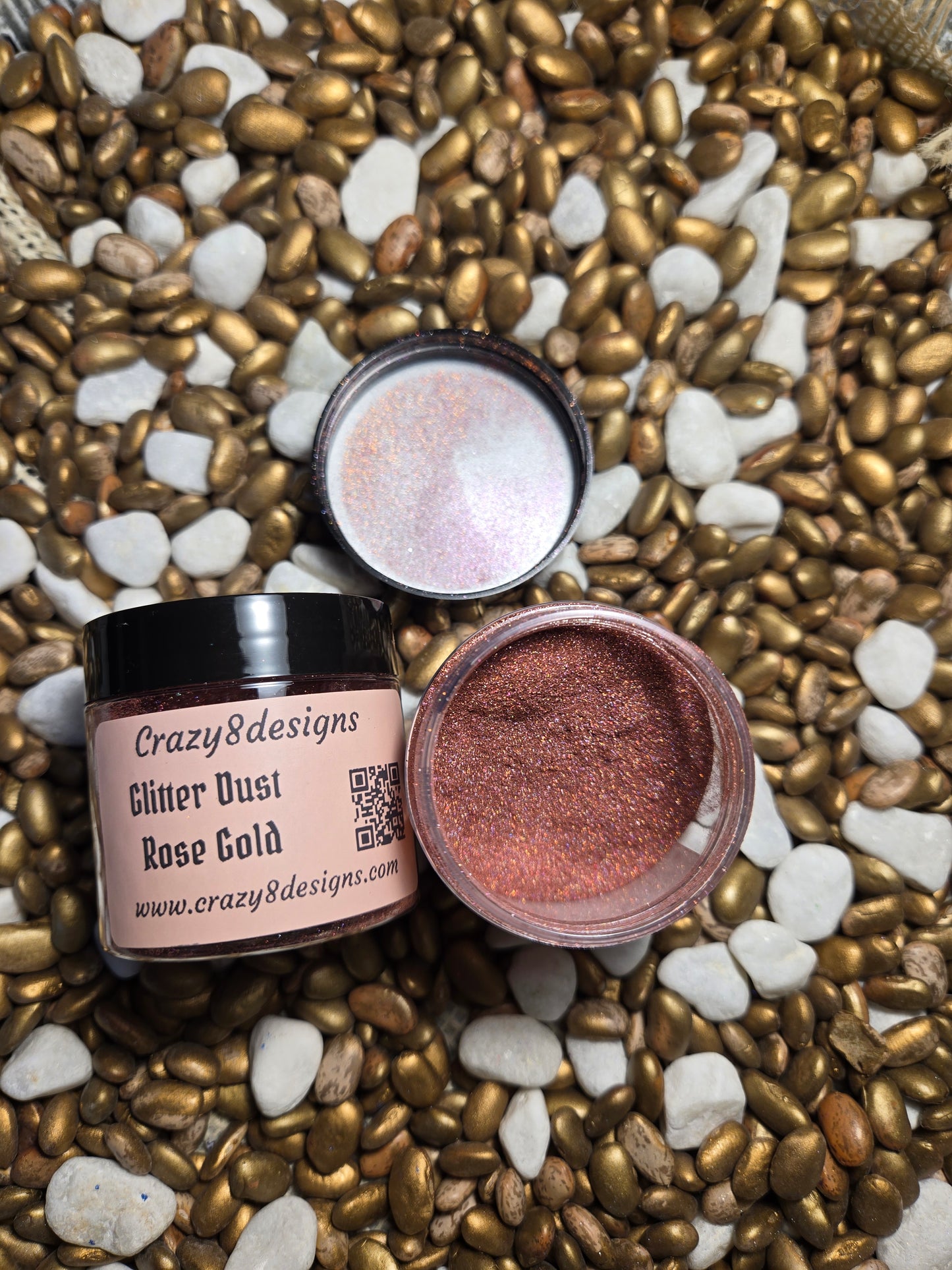 Rose Gold Glitter Dust