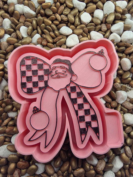 Santa Bow Freshie Mold
