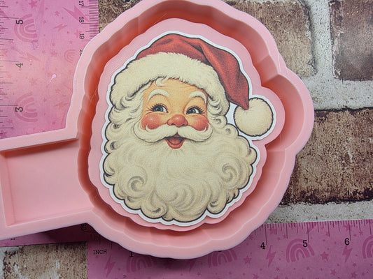 Santa Clause Cardstock Silicone Freshie Mold