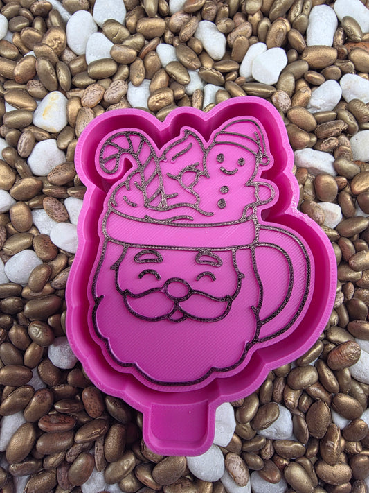 Santa Mocha Coffee Freshie Mold