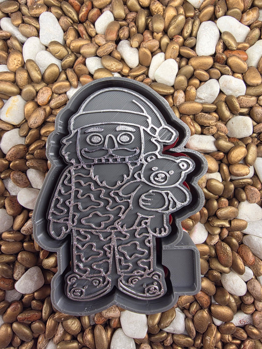 3173. Santa Nutcracker Freshie Mold