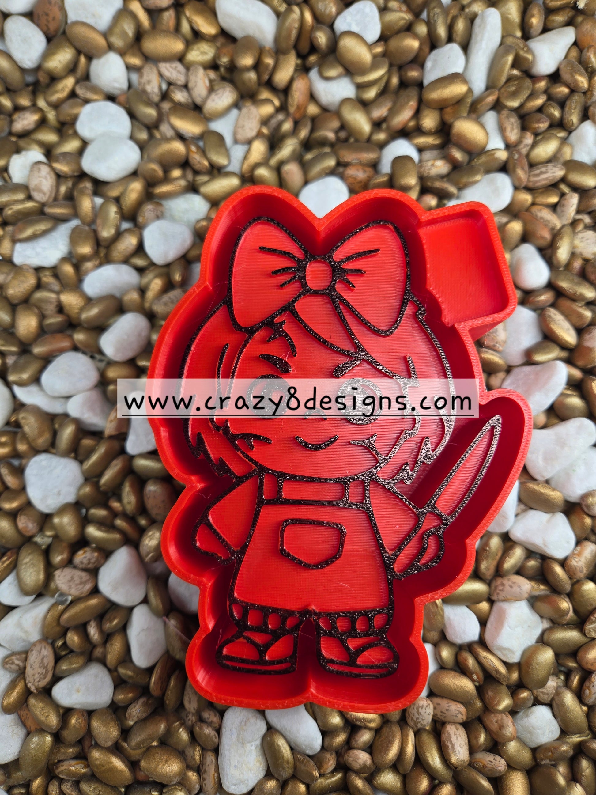 Scarry baby with knife freshie mold