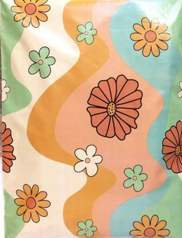#10003.  10 x 13 Retro Floral Poly Mailer - 25 Pack