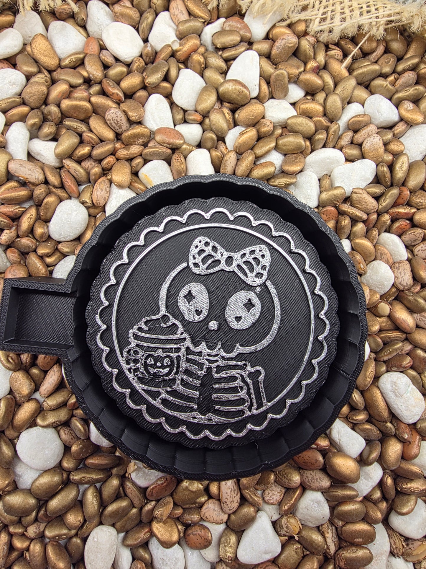 Skeleton With Coffee Freshie Mold