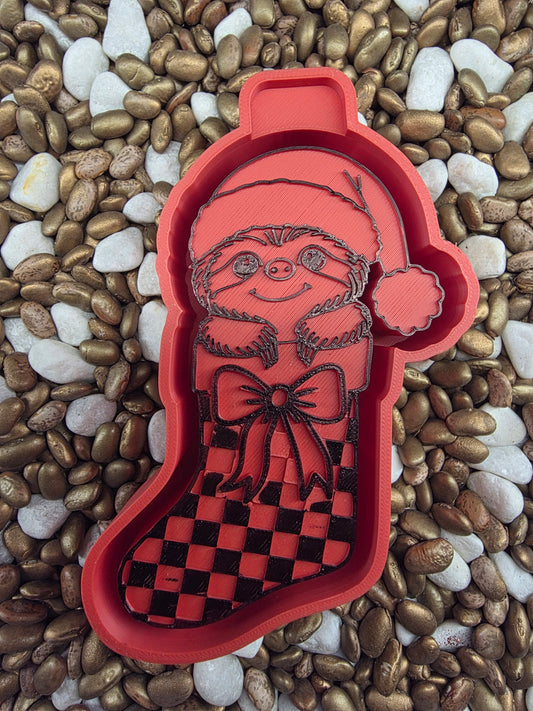 Sloth Stocking Freshie Mold