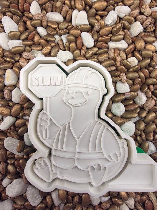  Slow Sign Duck Freshie Mold