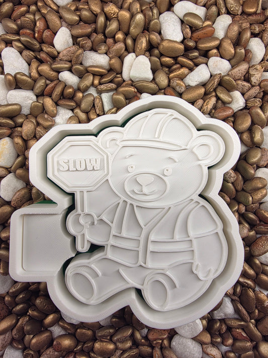 Slow sign Bear Freshie Mold