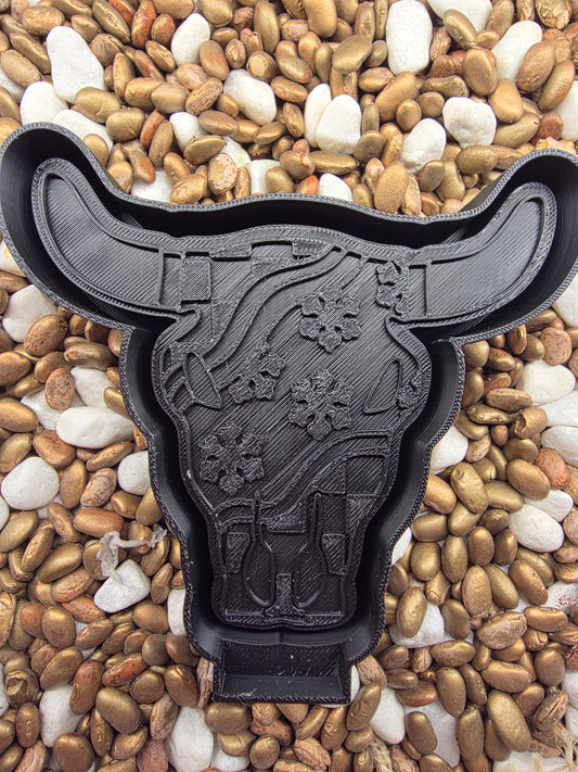 Snow Flake Bull Freshie Mold