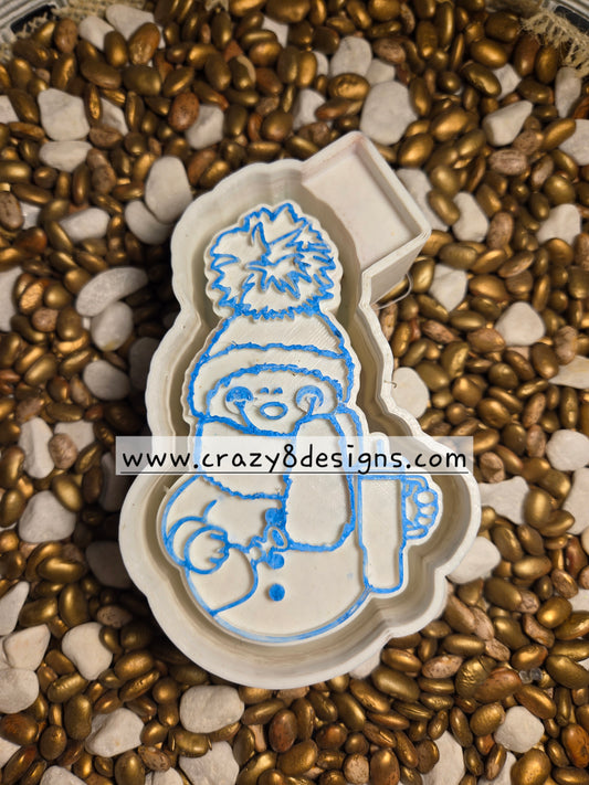 Snow Man Freshie Mold