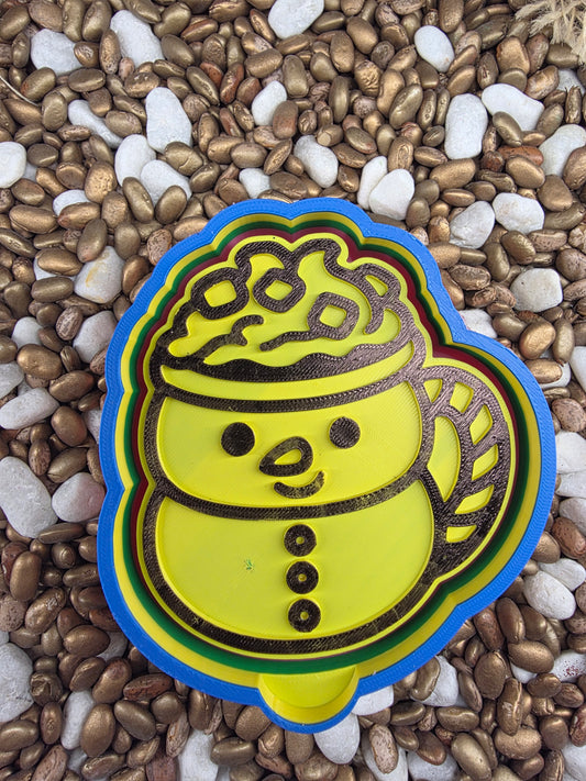 Snowman Mocha Coffee Freshie Mold  
