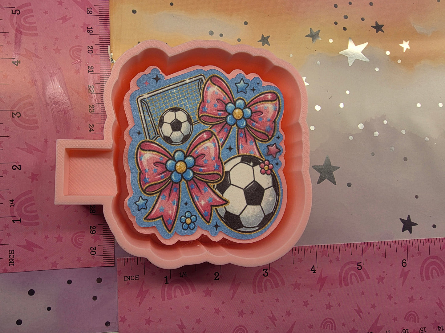 Soccer Cardstock Freshie Mold