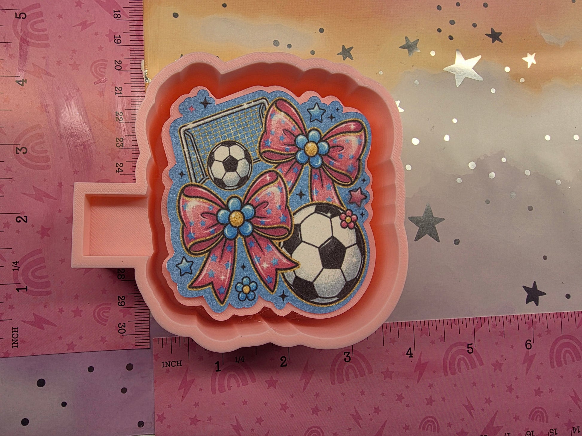 Soccer Cardstock Freshie Mold