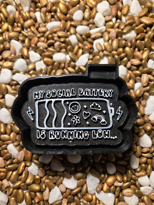 Social Battery Freshie Mold
