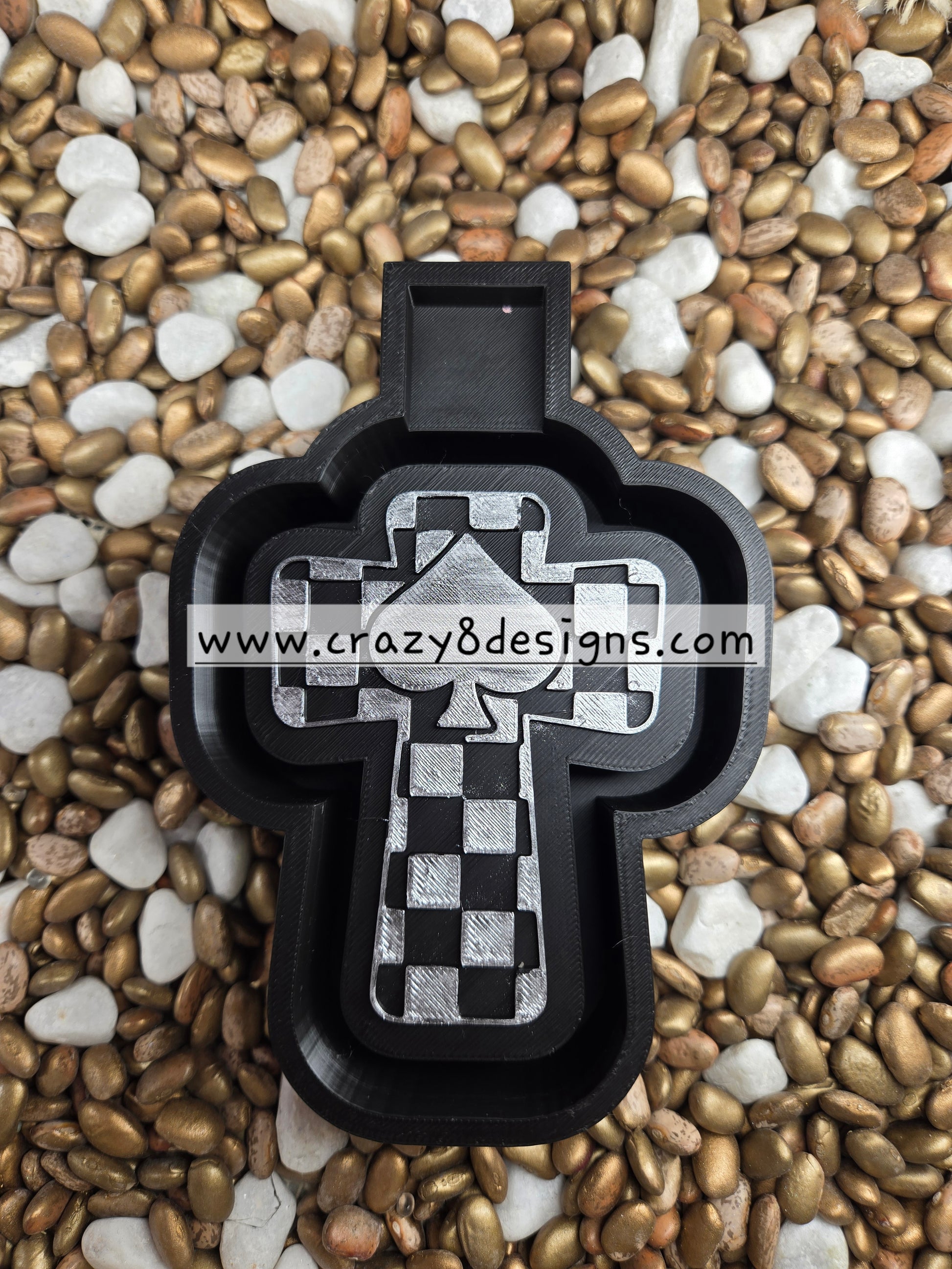 Spade Cross Freshie Mold