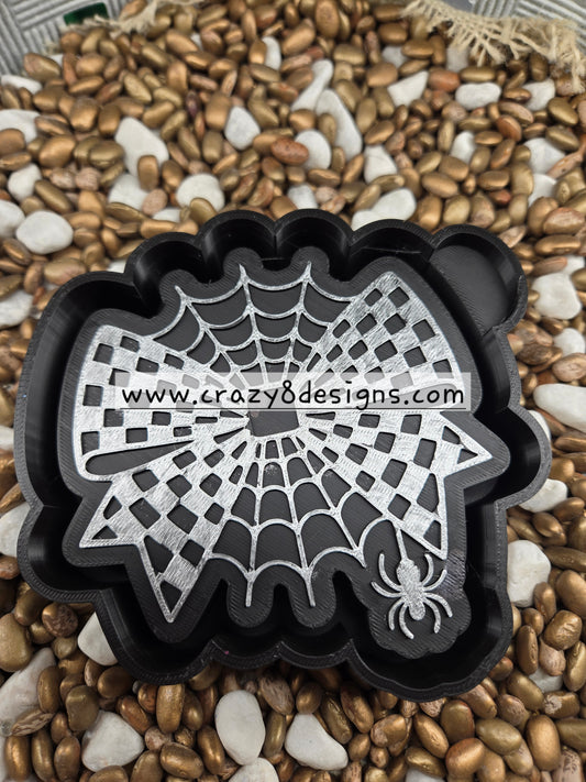  Spider Web Bow Freshie Mold