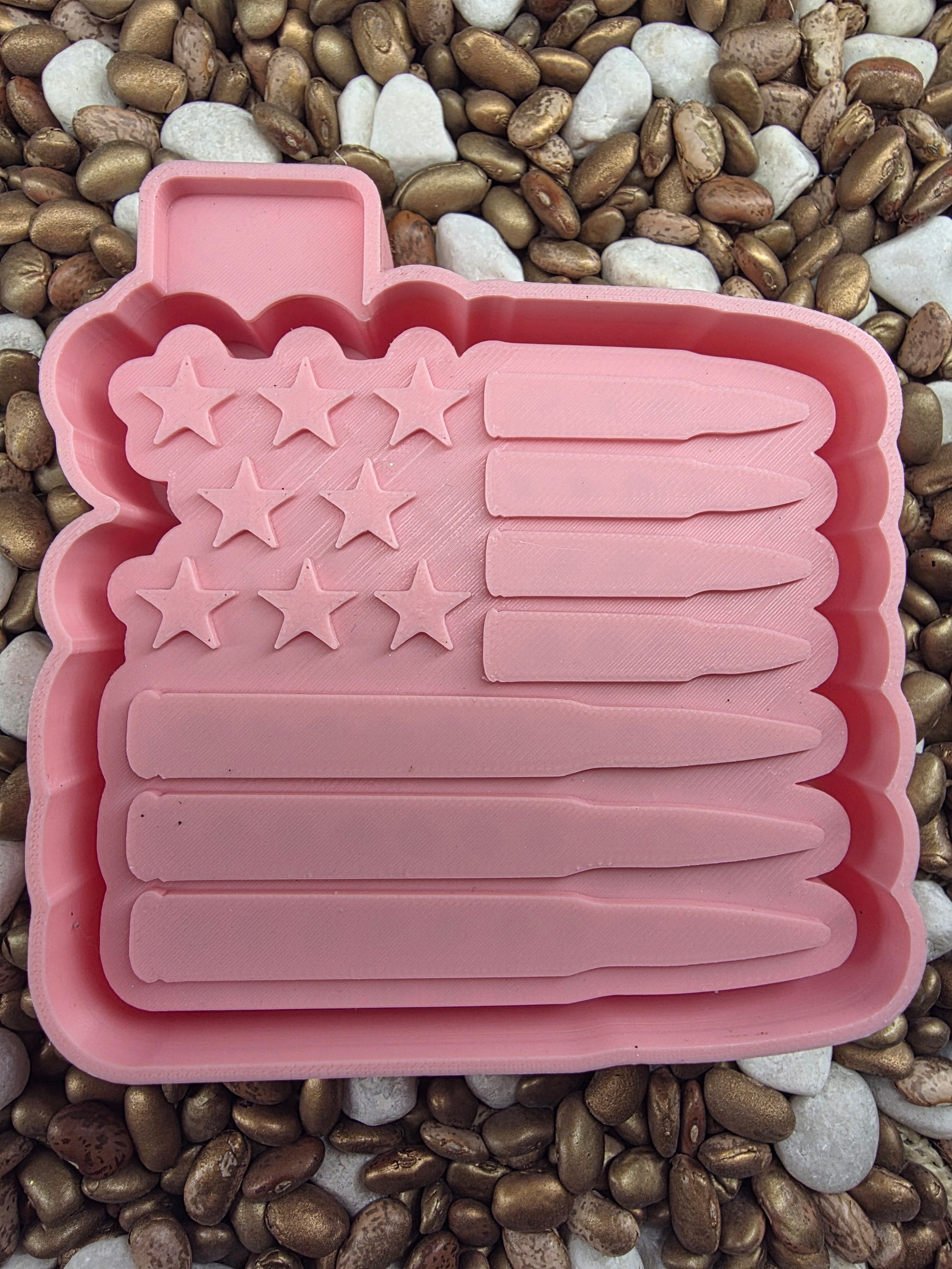 Star Bullet Flag Freshie Mold