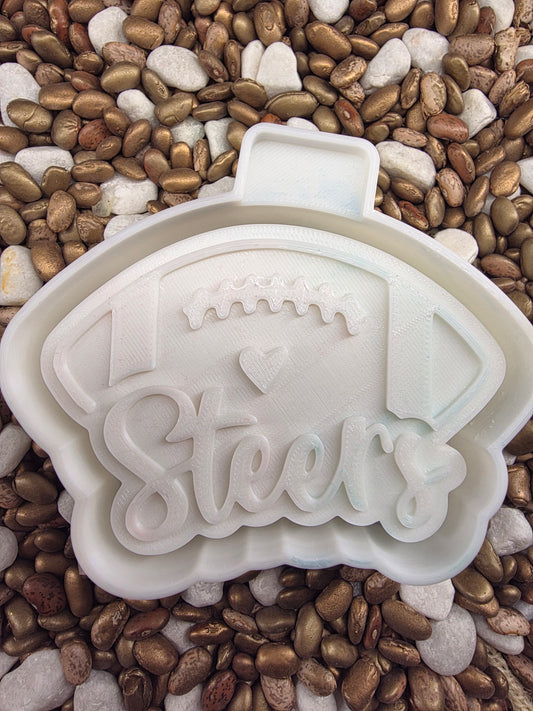 Steer Football Freshie Mold