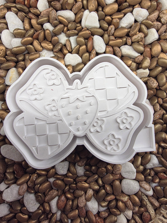Strawberry Bow Freshie Mold