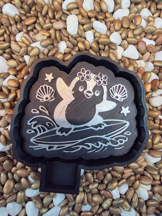 Surfing Penguin Freshie Mold