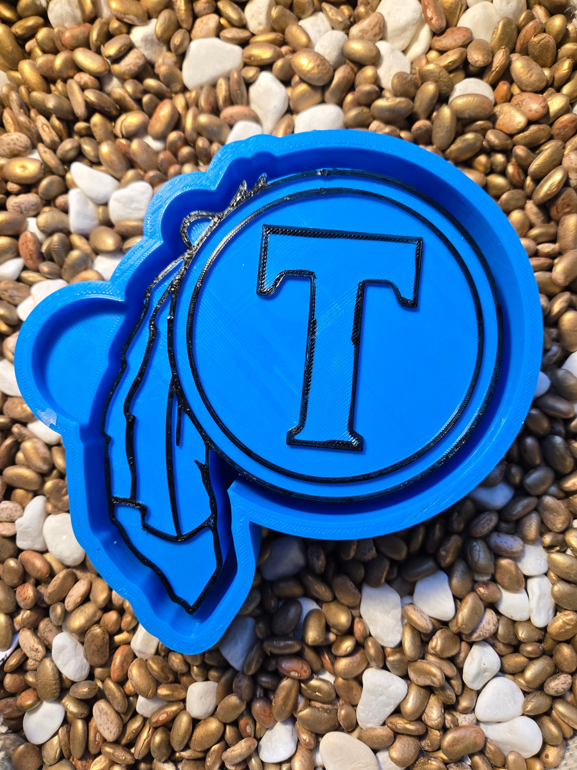 T Indian feather Freshie Mold 