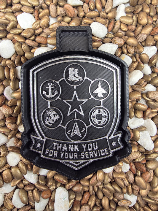 Thank You For Your Service Freshie Mold