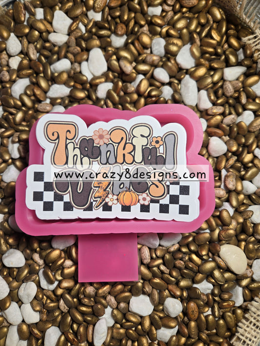 Thankful Vibes Card Stock Freshie Mold