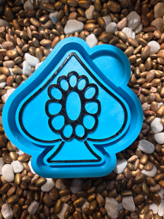 Turquoise Spade Freshie Mold