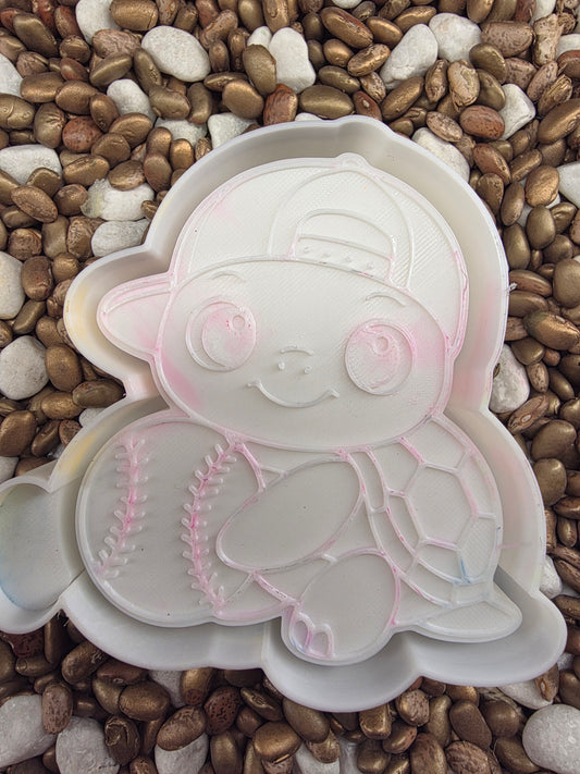 Turtle Baseball Freshie Mold