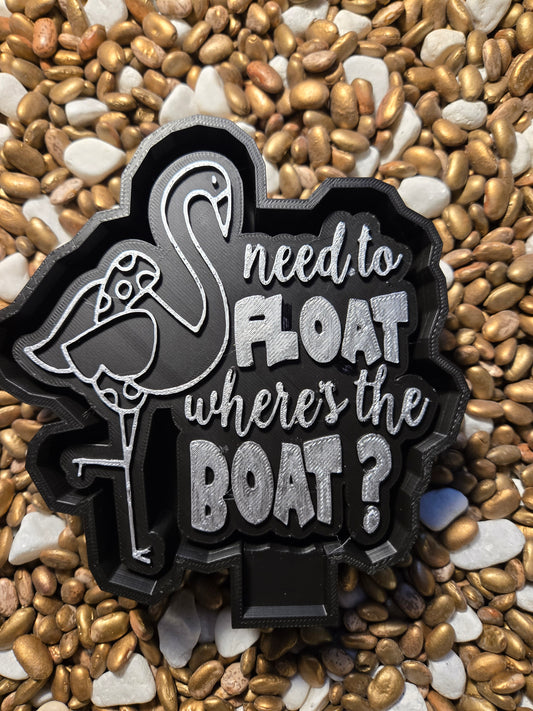 Where's the Boat Flamingo Freshie Mold