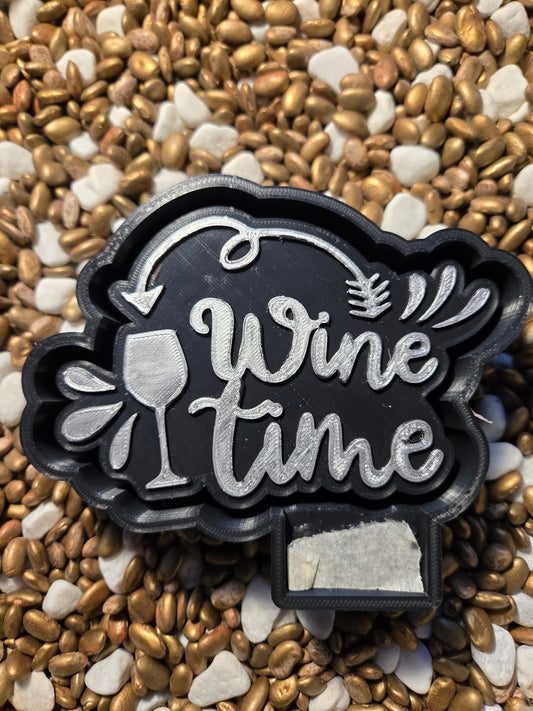 Wine Time Freshie Mold
