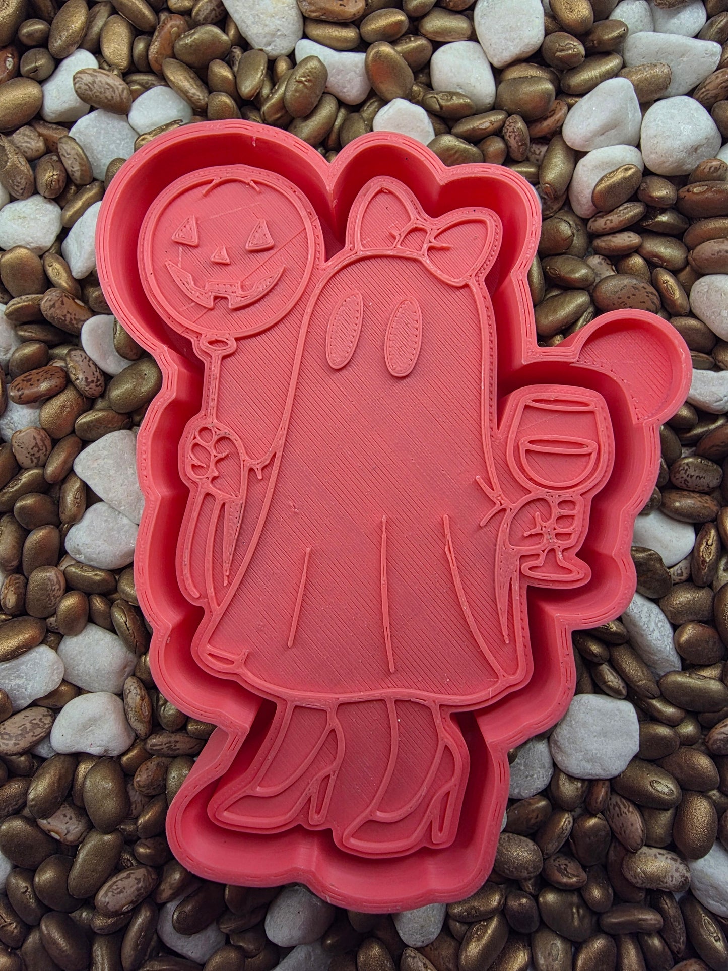 Wine and Balloon Ghost  Mold