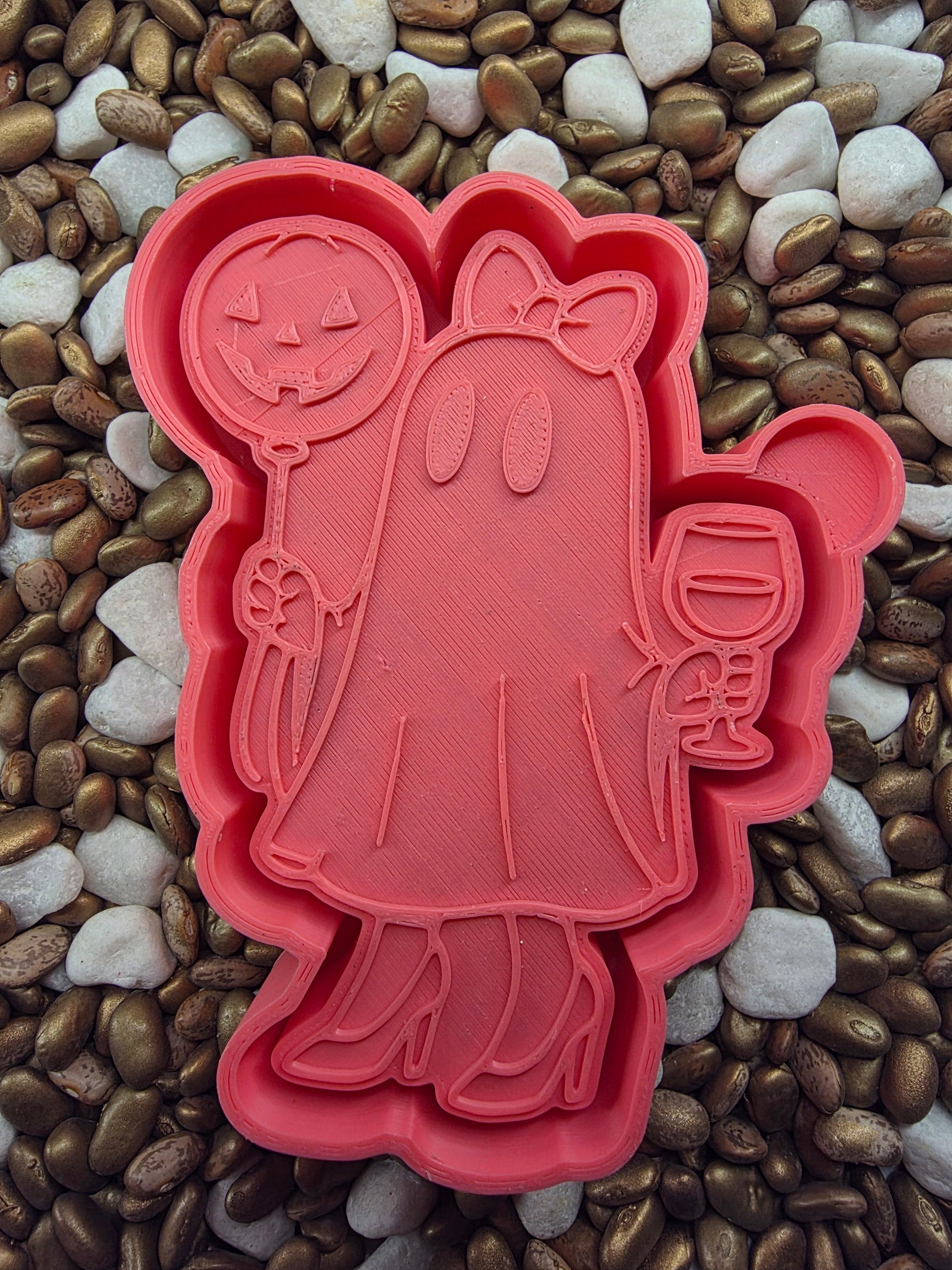 Wine and Balloon Ghost  Mold