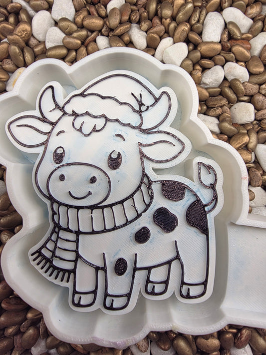 Winter Cow Freshie Mold