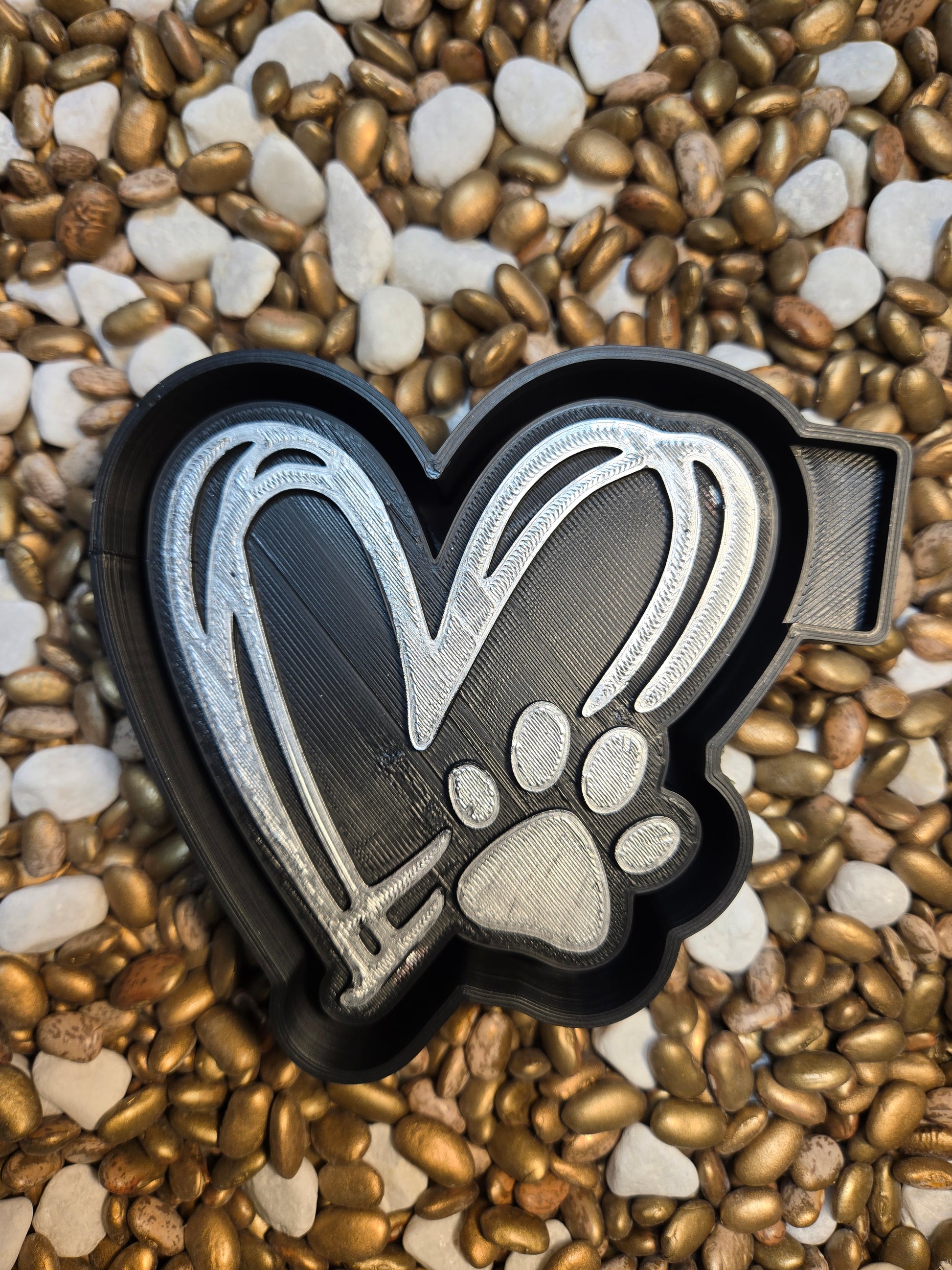 Heart paw Freshie Mold